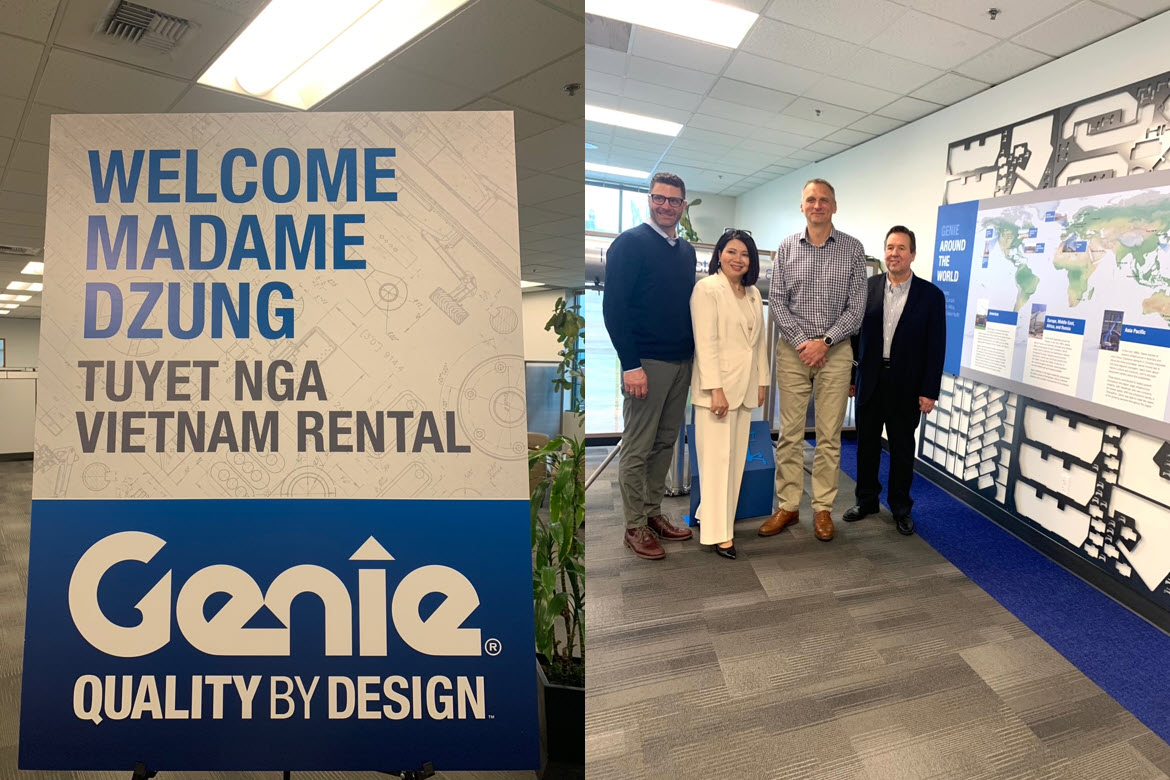 Chuyến thăm và làm việc của Chủ tịch/Tổng Giám đốc TNC tại Trụ sở Hãng Genie Industries, thành viên của Tập đoàn TEREX - Mỹ.